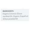 Nutiva - Coconut Body Oil Grapefrt - Case of 6 - 3.4 FZ