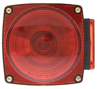 Left-Side Square Stop/Turn/Tail Light For Use With License Light, Red, 4.5-In.