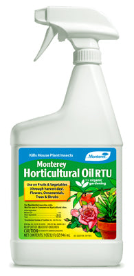 Monterey Organic Spray Horticultural Spray Oil 32 oz (Pack of 12)