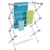 Homz 42 in. H X 30 in. W X 14.3 in. D Metal Accordian Collapsible Clothes Drying Rack