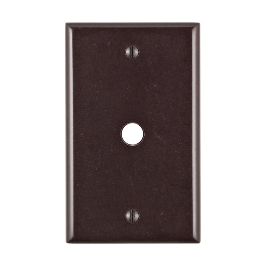 Leviton Brown 1 gang Thermoplastic Wall Plate 1 pk