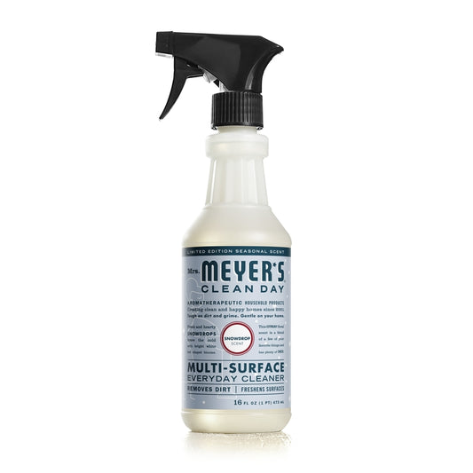 Mrs. Meyer's Clean Day Snowdrop Scent Organic Multi-Surface Cleaner Liquid Spray 16 oz (Pack of 6)
