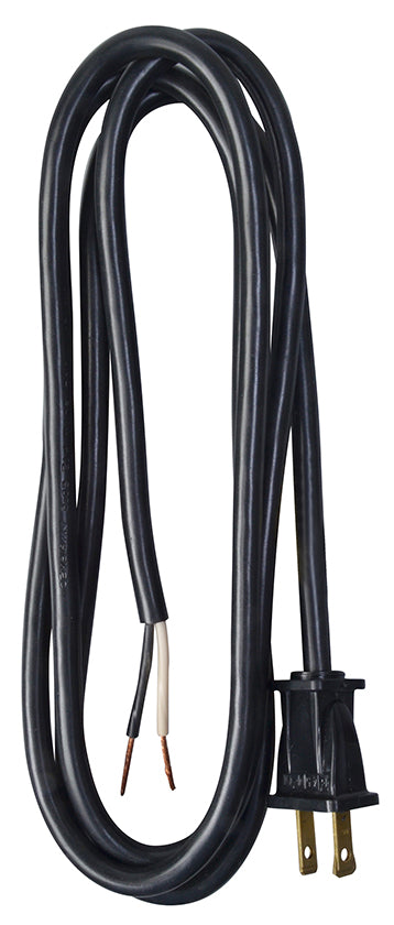 Coleman Cable 9702SW8808 6' 16/2 Gauge Black SJTW Power Supply Cord