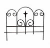 Panacea 16 in. L X 18 in. H Steel Black Garden Fence
