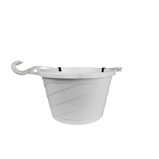 Akro Mils HSI10008A10 10" White Euro Hanging Basket (Pack of 12)