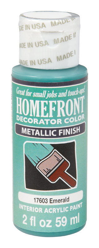 Homefront Metallic Emerald Hobby Paint 2 oz. (Pack of 3)