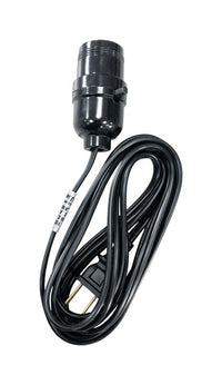 Projex 9 ft. L Black Extension Cord w/Socket 18/2