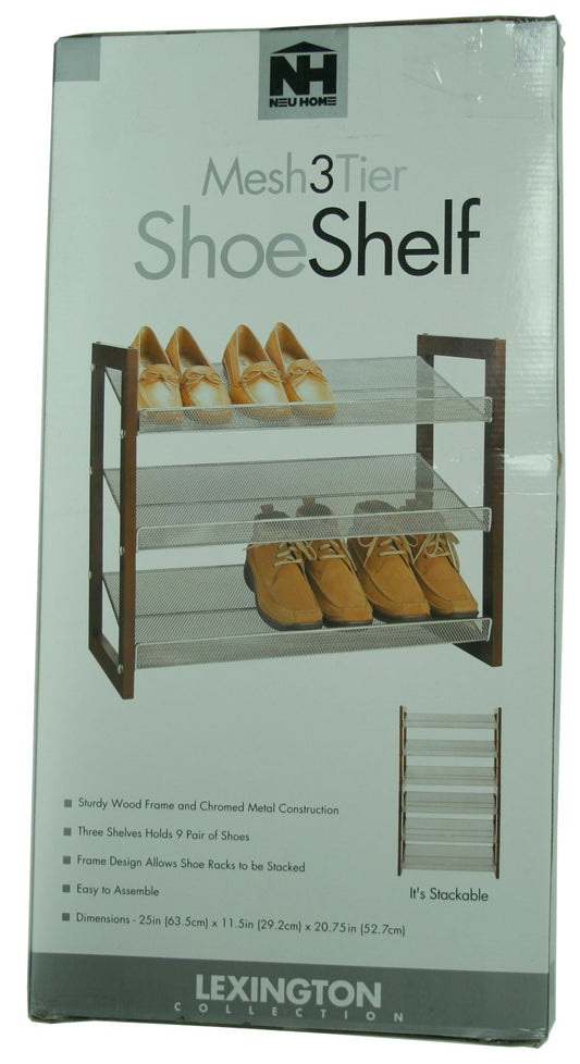 Organize It All 17053 3 Tier Shoe Shelf