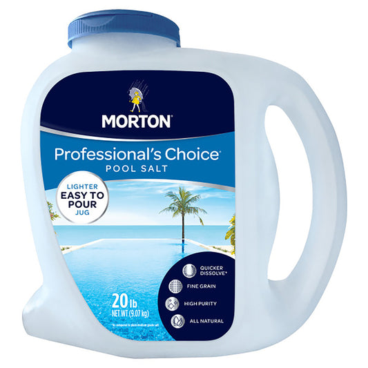 Morton Salt  Professionals Choice Pool Salt Quicker Dissolve  Granule  Pool Salt  20 lb.