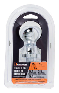 Keeper  Steel  2 in. 2 in. Trailer Hitch Ball
