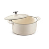 5.5 Qt Enameled Cast-Iron Series 1000 Covered Round Dutch Oven - Matte White
