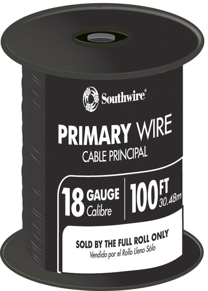 Coleman Cable  100 ft. Stranded  18 Ga. Primary Wire