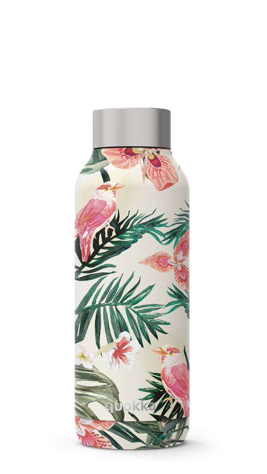 Quokka Stainless Steel Bottle Solid Jungle Flora 510 ml (Pack of 2)