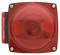Right-Side Square Stop/Turn/Tail Light, Without License Light, Red, 4.5-In.