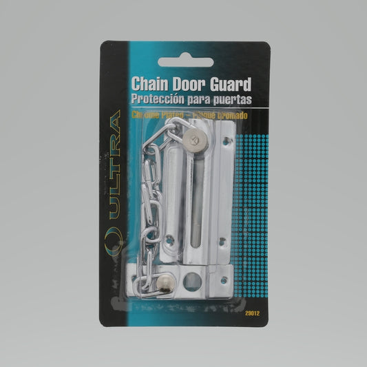 Ultra Hardware 4 in. H X 7.5 in. L Chrome Steel Chain Door Guard
