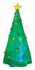 Gemmy Airblown Polyester Green Plug-In LED Inflatable Christmas Tree Decoration 96.06 Hx44.09 L in.