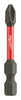 Milwaukee  SHOCKWAVE  Phillips  2   x 2 in. L Impact Power Bit  Steel  15 pc.