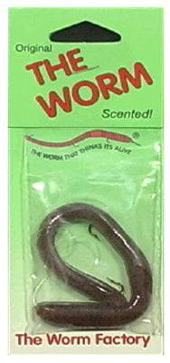 Fishing Lure, Pumpkin Seed Worm, 6-In.