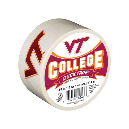 Duck College Logo Duct Tape High Performance 10 Yd. Virginia Tech