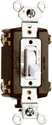 15A White Standard 4 Way Toggle Switch