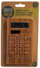 Onyx and Green Brown 8 digit Solar Powered Calculator