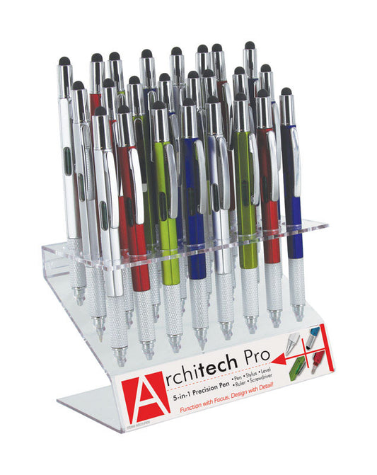 DM Merchandising PEN 5-in-1 Architect Pen Steel 24 pk (Pack of 24)