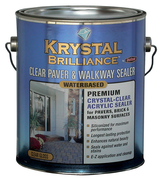 Krystal Brilliance Clear Paver And Walkway Sealer Water Based Crystal Clear 1 Gl