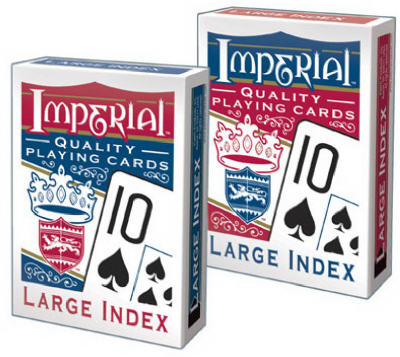 Imperial Poker Playing Cards, Large Index (Pack of 12)