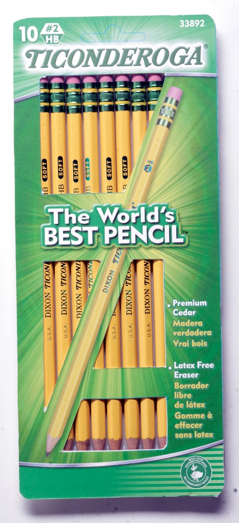 Ticonderoga 33892 Yellow No. 2 Pencils (Pack of 6)