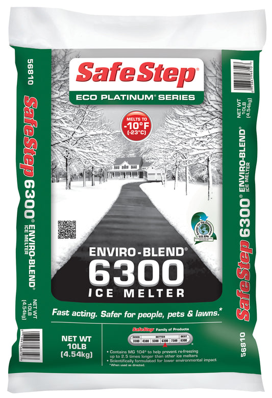 Safe Step 56809 10 Lb Eco Platinum Series Enviro-Blend 6300 Ice Melter