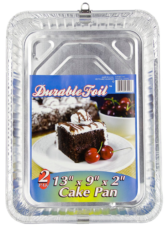 Durable Foil Disposable Aluminum Foil Oblong Round Cake Pan 13 L x 9 W x 2 D in. (Pack of 12)