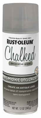 Rust-Oleum Chalked Smoked Glaze Spray Paint 12 oz (Pack of 6).