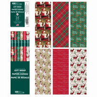35SQFT Trad XMAS Wrap (Pack of 48)