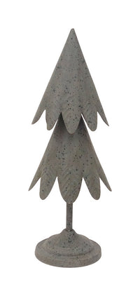 Celebrations Gray Christmas Tree Tabletop Dr (Pack of 4).