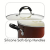 Ceramica 6 Qt Ceramic Covered Stock Pot - Metallic Copper