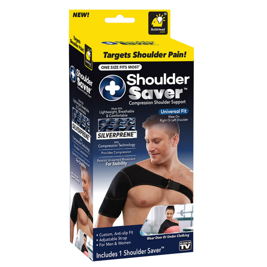 Bulbhead Shoulder Saver As Seen on TV Black Compression Support