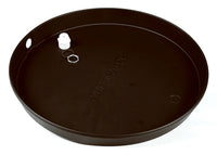 Water Heater Pan With Fitting, No-Break Polypropylene, 24-In.