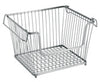 iDesign York Lyra 12 in. L X 10 in. W X 8.75 in. H Silver Wire Basket