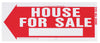 Hy-Ko English House for Sale Sign Plastic 10 in. H x 24 in. W (Pack of 5)