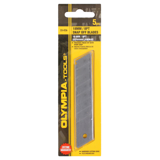 Olympia Tools 1.87 in. Steel Snap Blade 6.87 in. L 5 pc