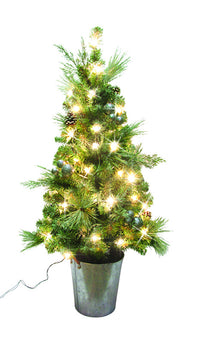 Celebrations  Home  4 ft. PVC  Prelit 50 count Porch Tree