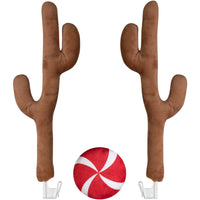 Gemmy Brown/Red Car Reindeer Antler Kit Christmas Decor (Pack of 6)