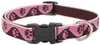 Lupine Pet Original Designs Multicolor Tickled Pink Nylon Dog Adjustable Collar