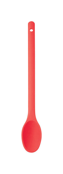 Cuchara de cocina grande de silicona roja Farberware Colorworks de 12 L.