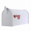 Gibraltar Mailboxes Admiral Classic Aluminum Post Mount White Mailbox
