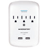 Monster Just Power It Up 0 ft. L 3 outlets Surge Protector White 1200 J