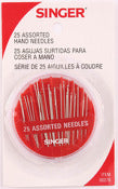 Singer 00276 Hand Needles Assorted Colors 25 Count