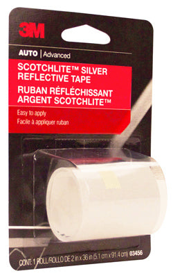 Reflective Safety Tape, Silver, 2 x 36-In.