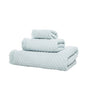 LINIM 3-Pcs Towel with Fringing on Edges 100% Cotton; Bath, Hand, Washcloth Blue