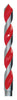 Milwaukee  3/16 in.  x 3-1/2 in. L High Speed Steel  Brad Point  Drill Bit  1 pc.